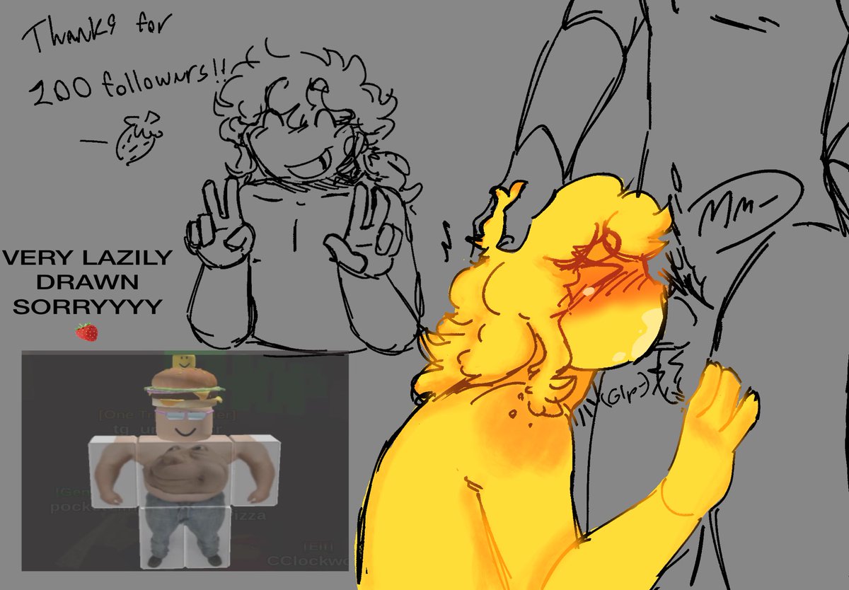 CJorkfest's tweet photo. HIII THANKS FOR 100 FOLLOWERS in such a short time🥹🥹 drew ell1ot to study… ((🍓)) || #Freaksaken #forsakennsfw #forsakensfw https://t.co/8j74msyCB9
