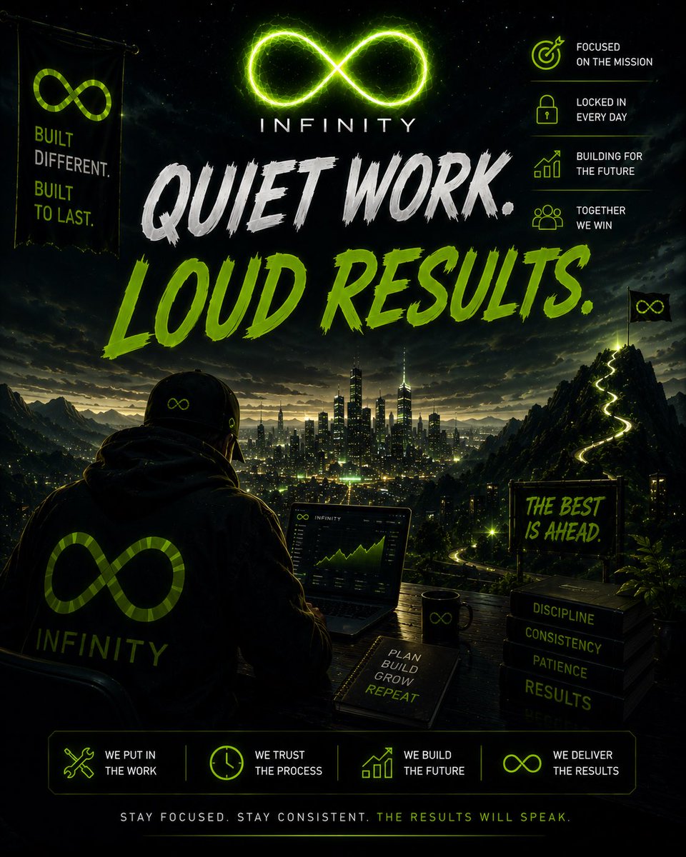 infinitywrldSOL's tweet photo. Quiet work. Loud results  

Telegram: https://t.co/6q7cxMCvYg

Ca: H7t7oKniUDhyMaJqsEt5ajQJ2TkxBxiPA9FXEHmUpump https://t.co/Y33jEGCY3T