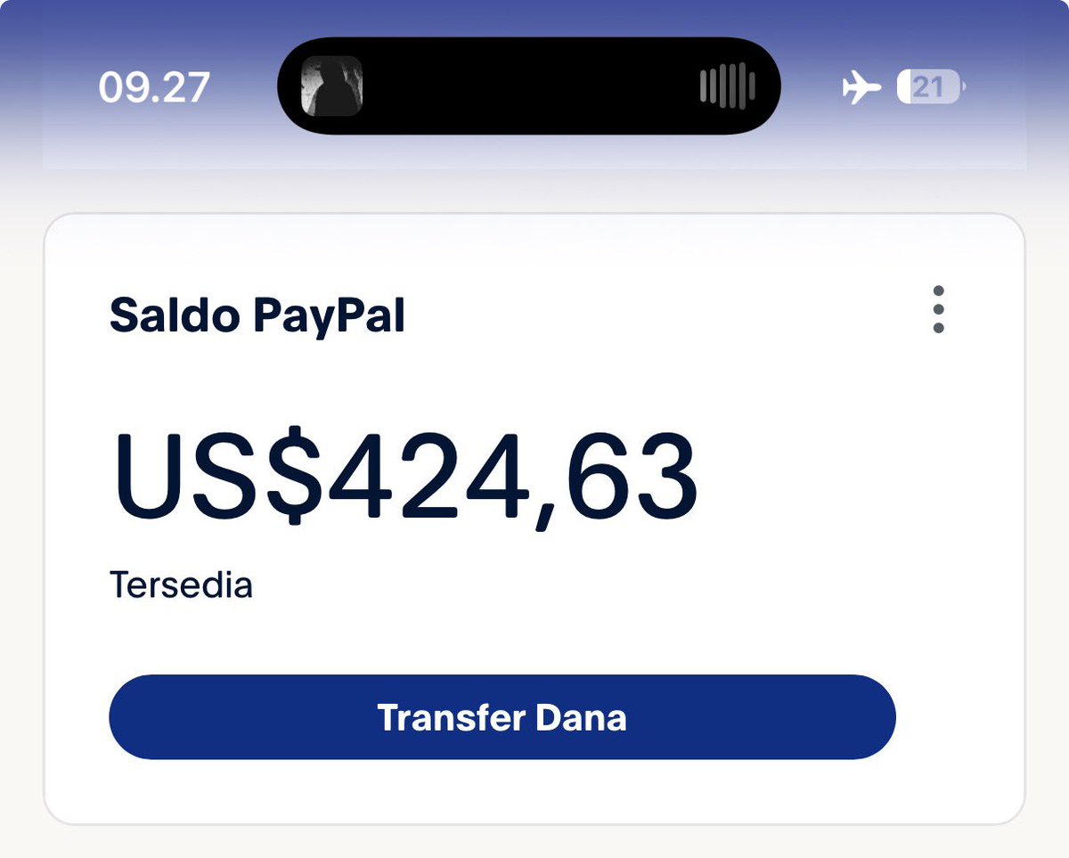 Certadds's tweet photo. Wts saldo paypal $424,63
Rate 17.400   
#zonauang https://t.co/QQmcS7dPXK