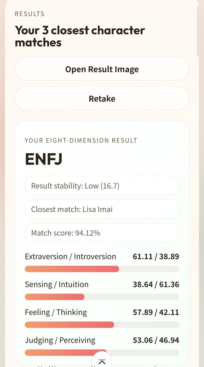 I_am_INHO's tweet photo. My BanGDream! MBTI and match Characters.
➡️ #ENFJ
🥇- Lisa
🥈- Marina
🥉- Futaba

#뱅드림  #バンドリ https://t.co/C2hv9mEci6