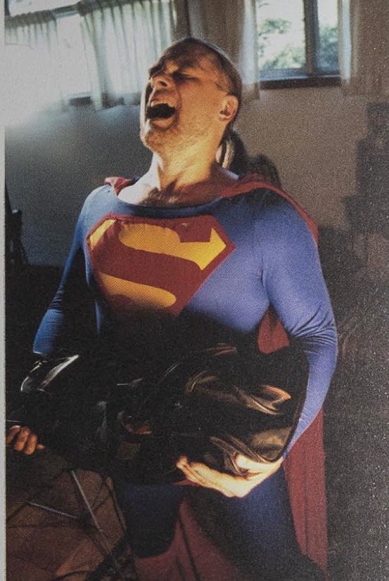 thealexrossart's tweet photo. Crisis piece with #superman reference https://t.co/3eErbJQjSf