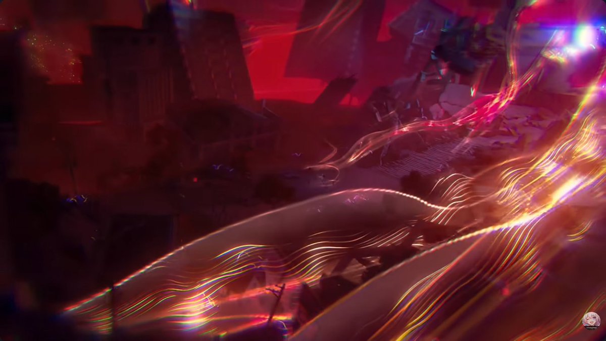 hazingwhere437's tweet photo. She's probably going to use Upend Heaven again like she did in her trailer. These waves lines are in the background of the Courtyard too so she could be making use of the Wishpower trails here to amplify her ability or tracing something? https://t.co/C7OsQIv5G3