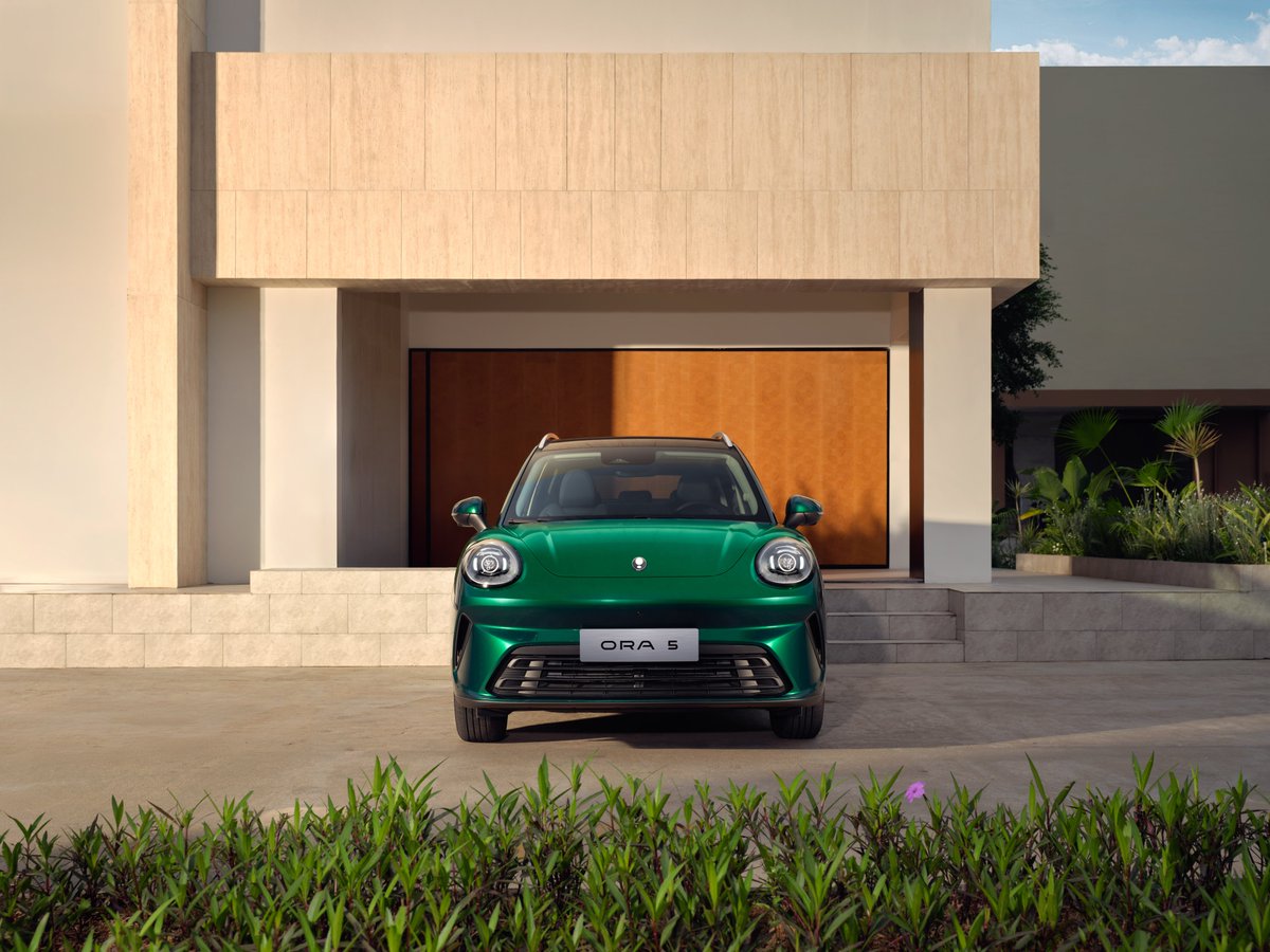 GWMGlobal's tweet photo. GWM ORA 5 draws near.
Every contour carries timeless artistry,
gliding gently through scenic ways.
#GWM #GoWithMore #GWMORA #GWMORA5 https://t.co/uqYi4MpNCr