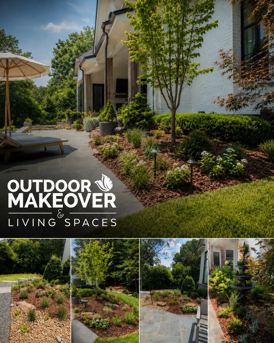 OutdoorMakeover's tweet photo. A beautifully designed landscape does more than enhance your home, it changes how you experience it.

Thoughtfully selected plantings and natural stone details to elegant outdoor spaces built for everyday living, every element should feel intentional, timeless, and uniquely yours https://t.co/Pg118aeOQA