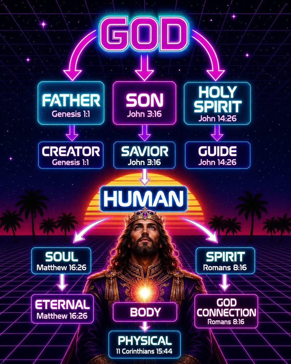 RetroSonya's tweet photo. Understanding who God is, in one picture! Drop a🔥in the comments if you get this! #TheWordBecameFlesh #WhoIsJesus https://t.co/spAT7nts0B