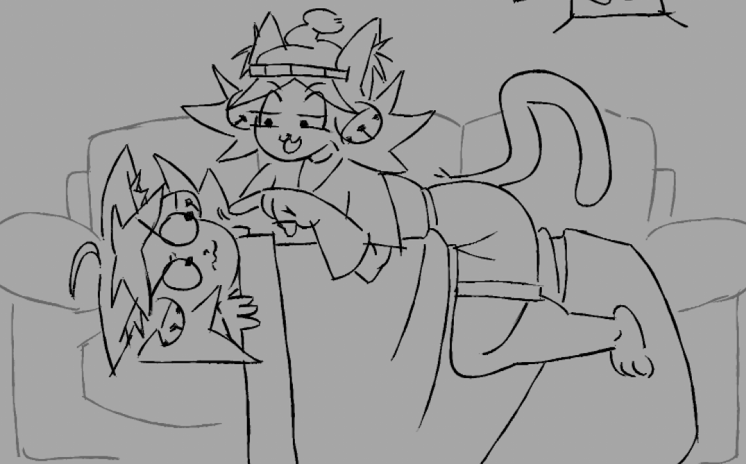 6powah's tweet photo. Mew cuddles (or absence of...) https://t.co/b47GuDyMXa