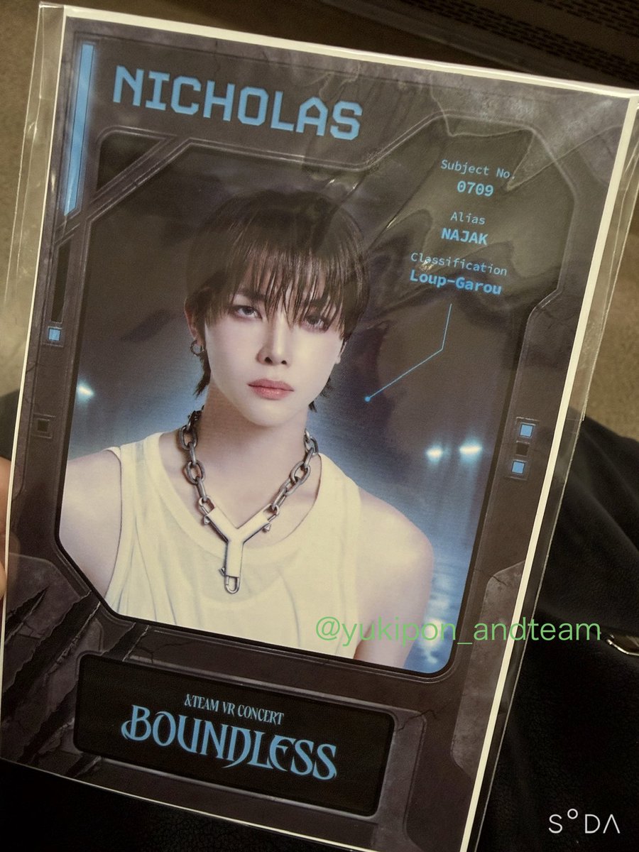 &TEAM BOUNDLESS VR コンサート ポストカード ポスカ トレカ 交換 入場