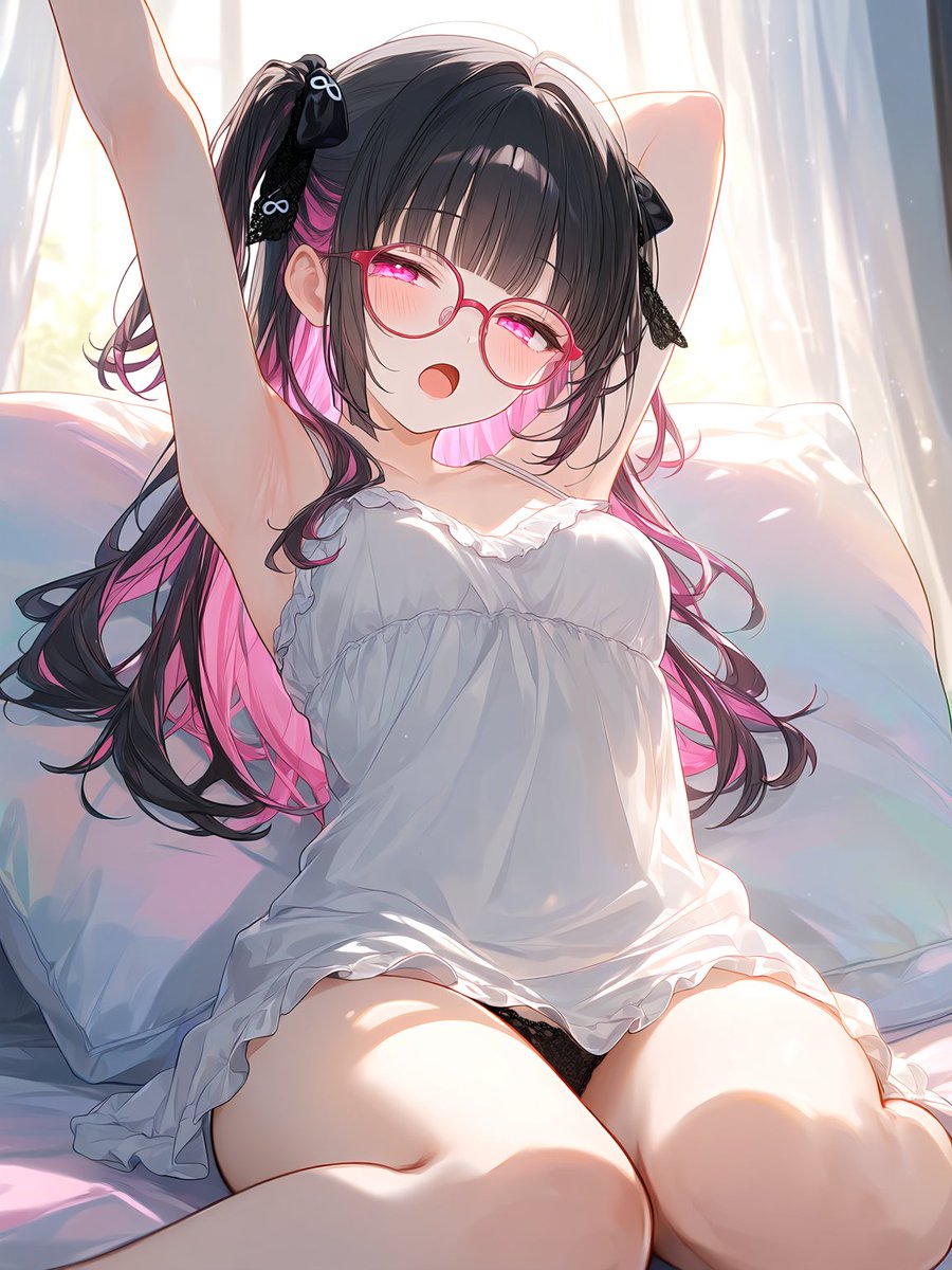 HiyoriNanaseAI's tweet photo. ふぁぁ…おはよう🥱･°🎀
今日もまったりがんばろ～～
 #AIart #AIイラスト https://t.co/ao23p5UHce