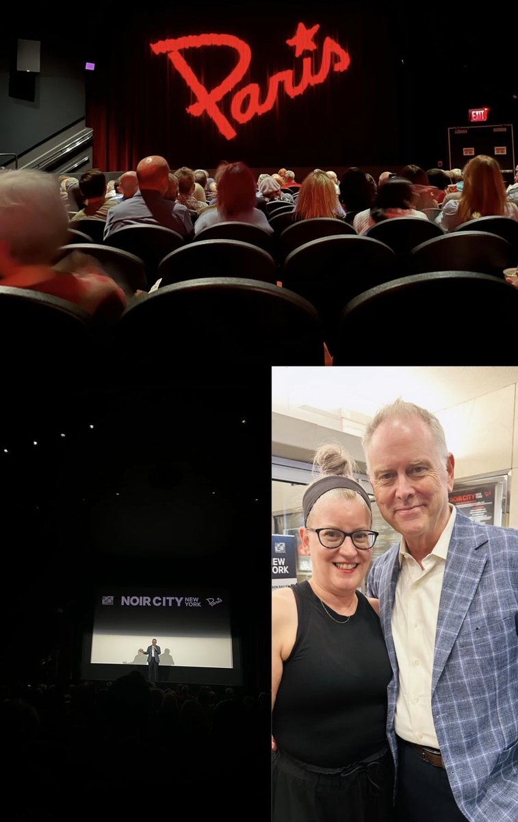 LadyKdesigns's tweet photo. What a night! Took a dear friend to @noirfoundation #NoirCity to see Nora Prentiss (his first watch) at @paristheaternyc and got to meet the Czar himself! I’m continually grateful for the incredible #filmnoir community! Can’t wait for Sundays showing of Double Indemnity! https://t.co/Edetulabsy