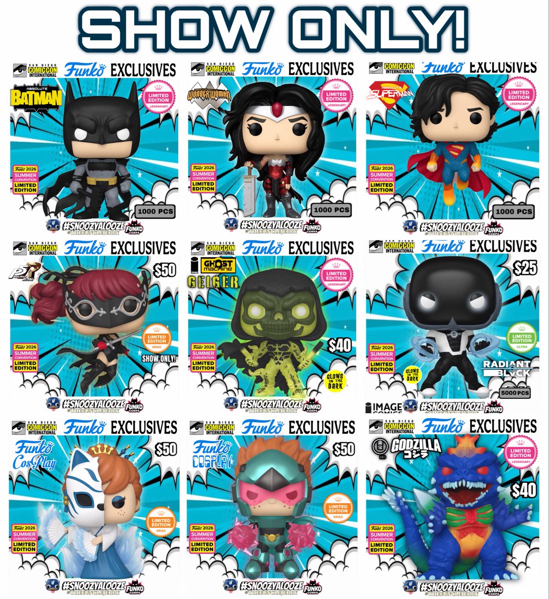 TheeUncleJerry's tweet photo. ๐ฃ๏ธ SDCC SHOW ONLY..
#Funko #SDCC #ShowOnly https://t.co/38CSTjroLf