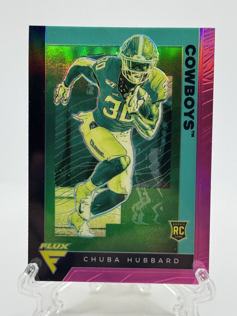CoachsCardsOK's tweet photo. 2021 panini - Chronicles Flux Draft Pick Chuba Hubbard 
$2 bmwt https://t.co/wi8qRX2994