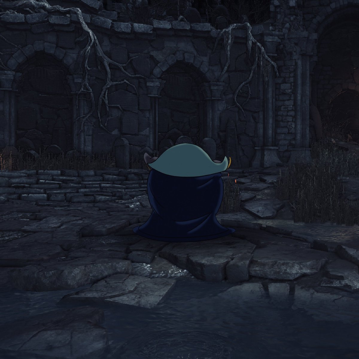 KN0WMYPOW3R's tweet photo. *A lone swordsman stands alone in an old ruin.*

//and yes I’m back lol

(INTERACT?) https://t.co/xENLBrKu7H