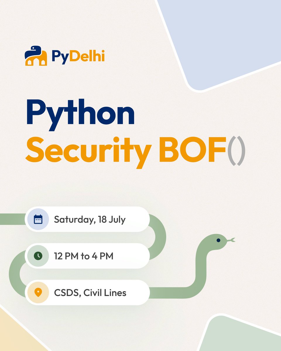 PyDelhi tweet media