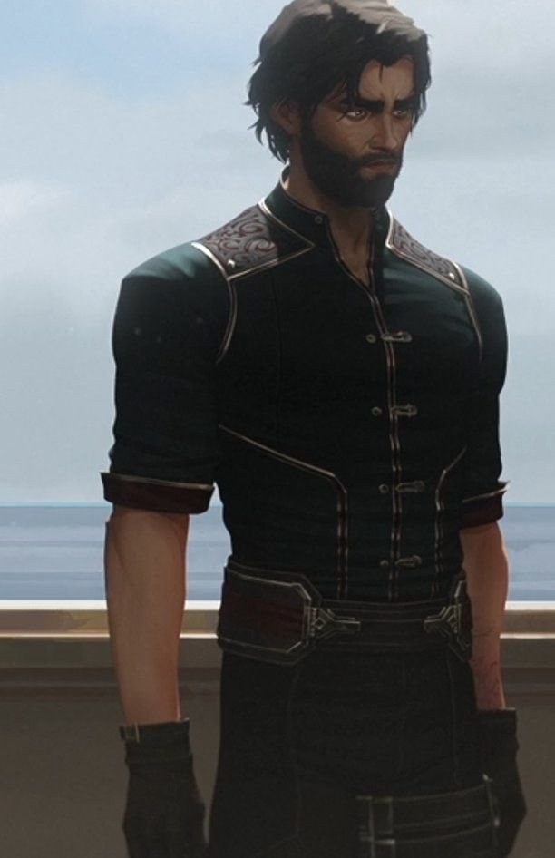 Aaahara1906's tweet photo. So, my headcanon is that Jayce's clothes tend to feature filigree, brocade, or embroidery with vine motifs or that interlaced style like the minor arcana in the Marseille Tarot. https://t.co/HoHOQx5zvf