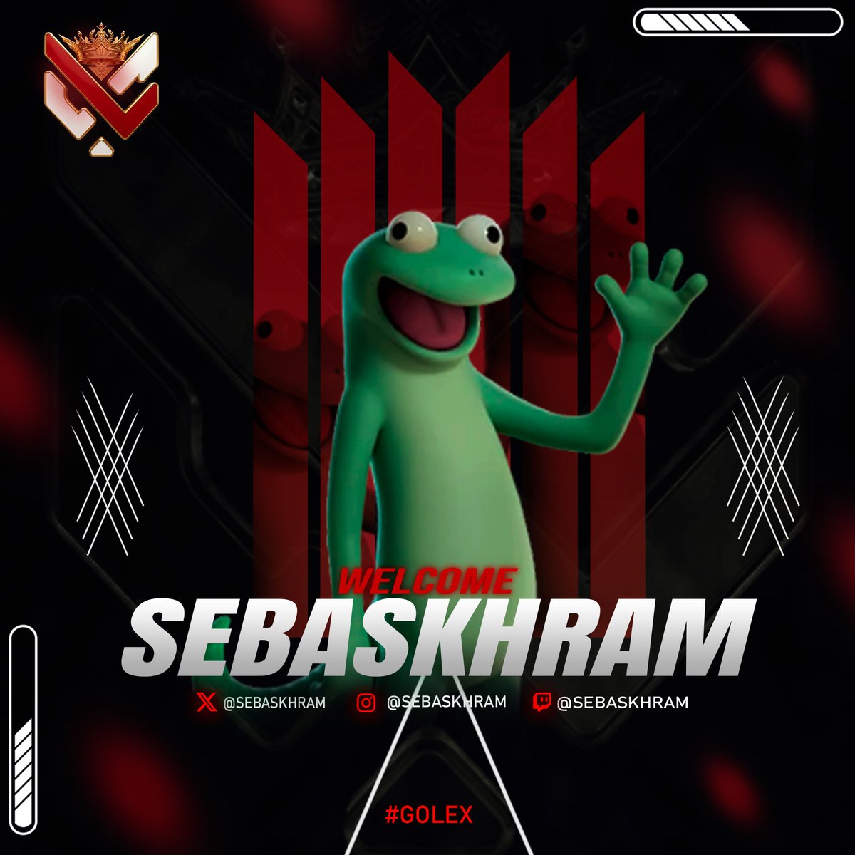 lexcorpteamgg's tweet photo. @sebaskhram Regresa igual a seguir Representandonos! Bienvenido 🇵🇪 #golex https://t.co/kIcL669sVN