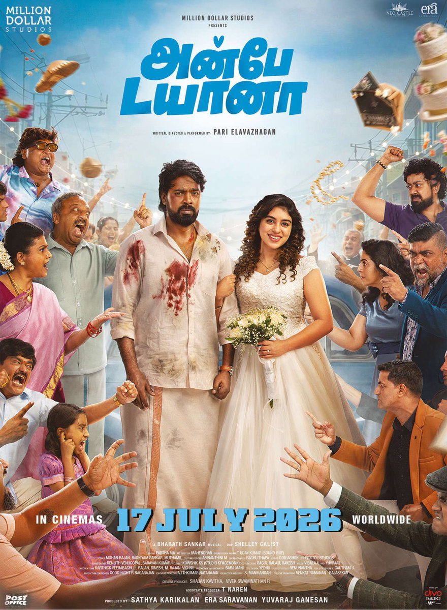 KollywoodCinima's tweet photo. #AnbeDiana arrives in just two days! 🎬✨ Bookings are now open. Get ready for an exciting cinematic experience. ❤️ @MillionOffl https://t.co/A08kkpfl1y