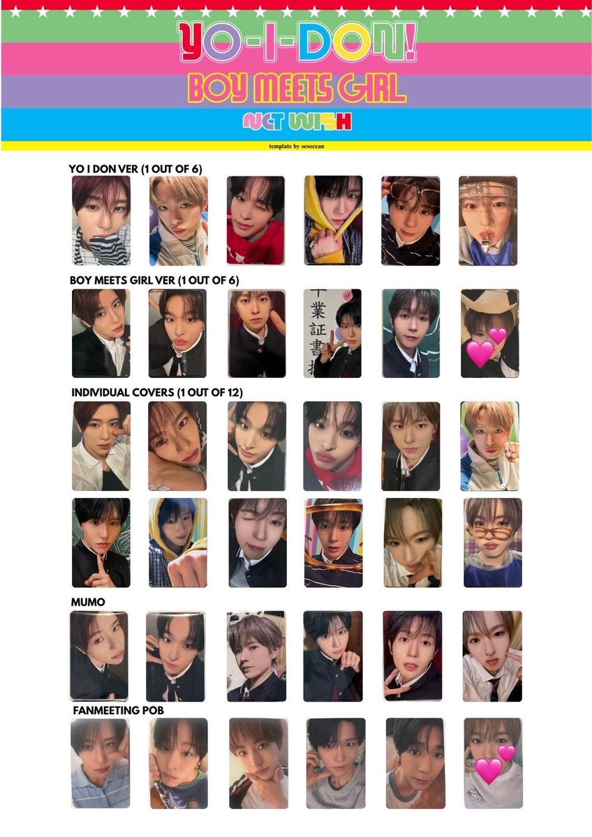meronya__11's tweet photo. NCTWISH NCT WISH ウィシ YO-I-DON BOY MEETS GIRL トレカ 交換

【譲】画像のもの

【求】同種または異種さくや
        💕のものを特に求めています

郵送希望です📮 お気軽にリプまたはDMお待ちしてます。 https://t.co/hKZiOX6g36