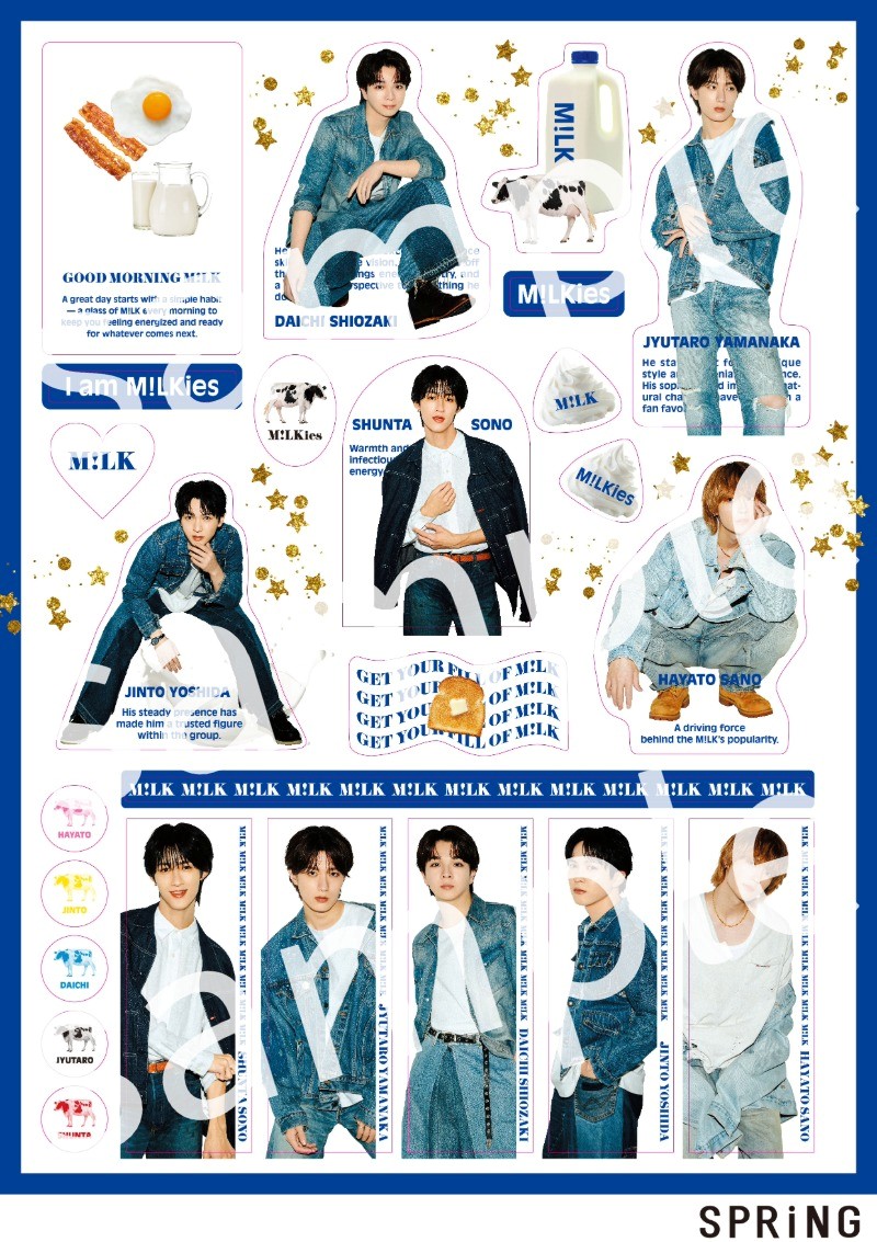 spring_twjp's tweet photo. ✨表紙解禁✨

#SPRiNG9月号 の表紙を飾るのは、M!LKのみなさん！

「変幻自在な〈M!LK〉が起こすレボリューション」と題した15ページ大特集のほか、オリジナルステッカーとフォトカードも🫶

@milk_info 
#MILK #雑誌スプリング https://t.co/E7DP2uZher