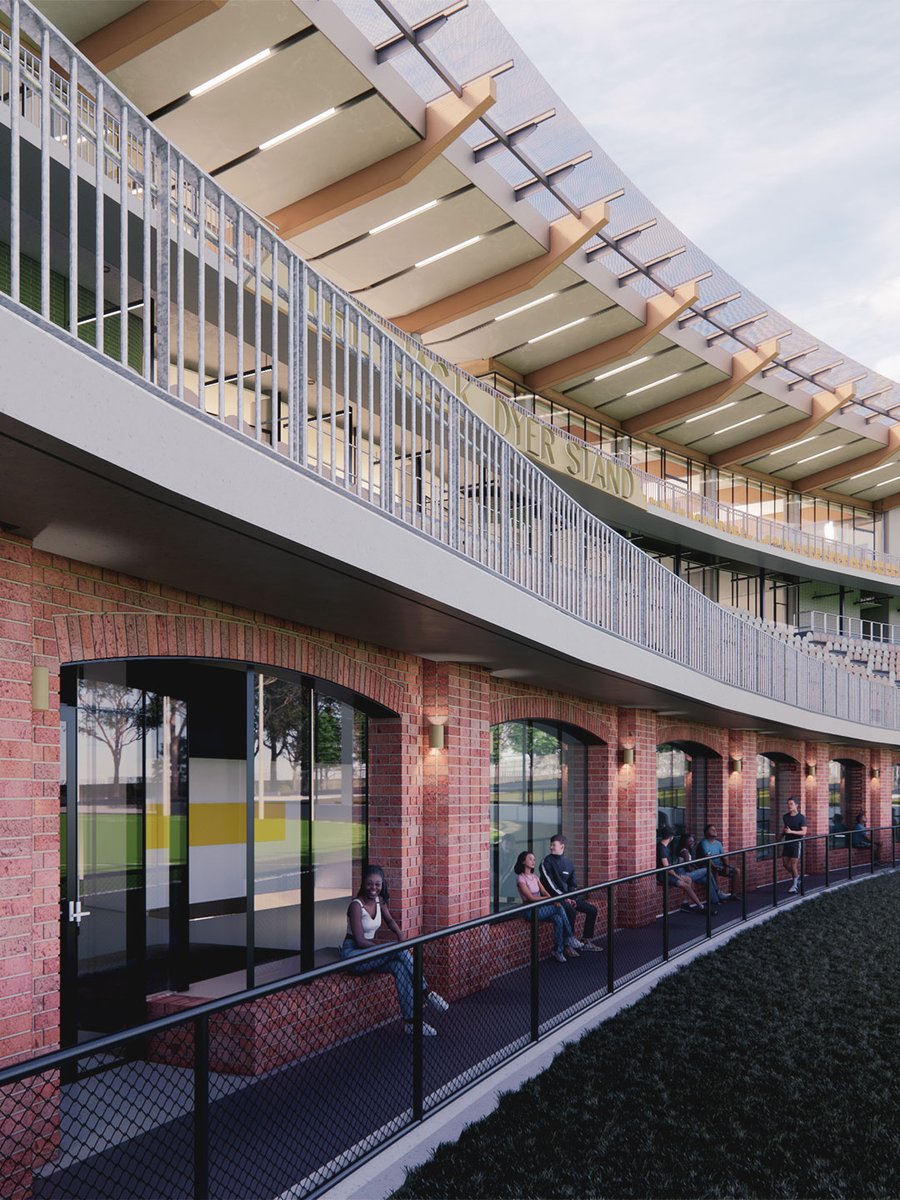 Richmond_FC's tweet photo. Our players got the opportunity to walk through our shiny new Jack Dyer Stand thanks to virtual reality and Built Environs 🕹️ https://t.co/jwX2ty2ARj