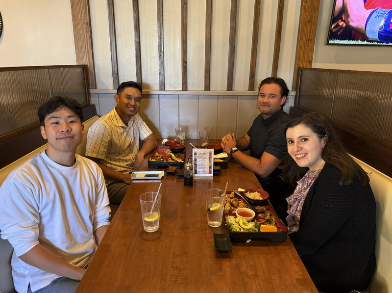 jdeleonsqa's tweet photo. We had three new team members join our team recently. Whenever we have new team members join the team, I usually take them out to lunch.

It gives me a chance to get to know them outside of work and start building some camaraderie early. This time around I found out all three of them are gamers. I'm not much of a gamer myself, but a lot of our team is, so they already have something in common with the rest of the org before they've even settled in.

These lunches are also where I get to pass down some of the experience and knowledge I've built up over the years and do a little mentoring along the way. I've had mentors who did a lot for me in my career, and I try to do the same for the people coming up now.

I've always believed leadership should be available and personable with their team, not off in a corner somewhere. And teamwork is one of our core values, which to me starts with actually knowing the people you work with. A lunch is a simple way to do that.

Glad to have them on the team!