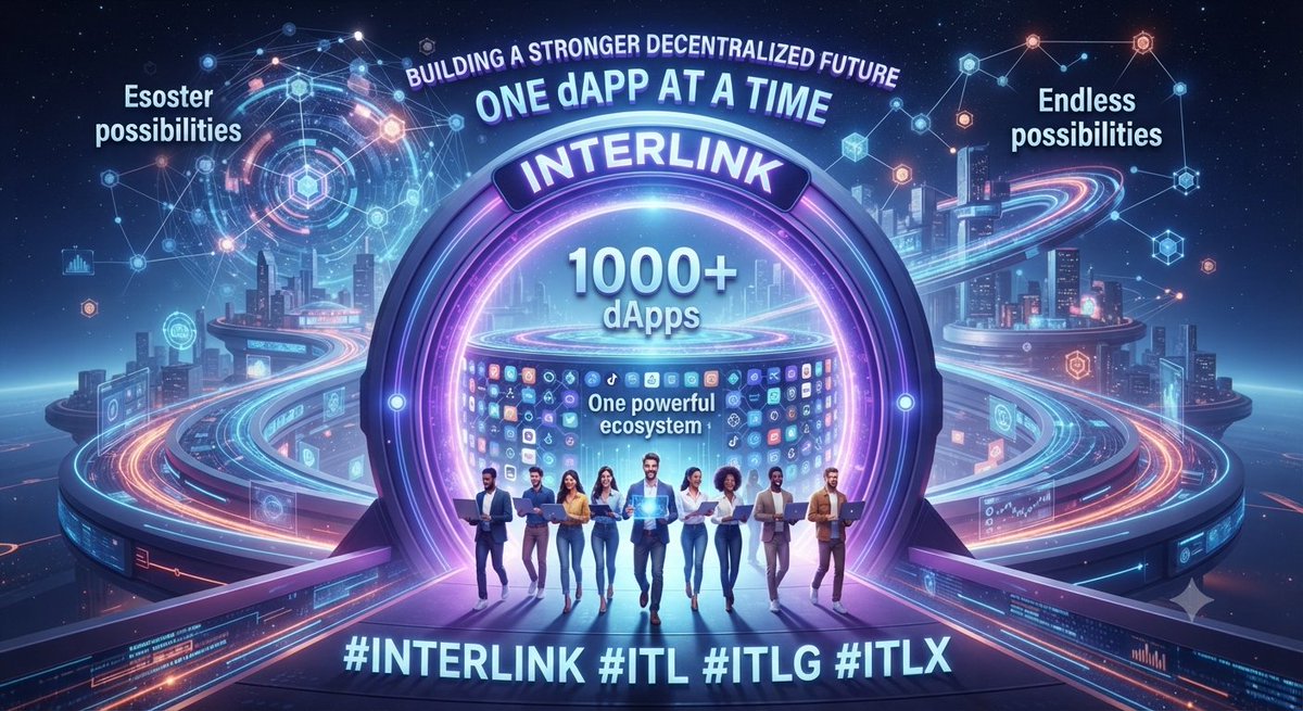 krishnared58032's tweet photo. 🌟 Building a stronger decentralized future—one dApp at a time. 
🔥 InterLink is opening the doors for developers worldwide! .
💜 1000+ dApps. 
🏢 One powerful ecosystem.
🏭 Endless possibilities. 

#INTERLINK #ITL #ITLG #ITLX https://t.co/Xwewn75Seq