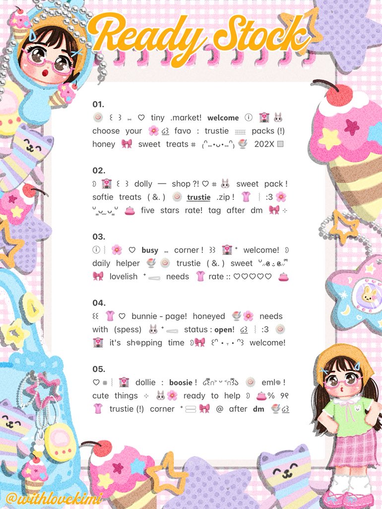 withlovekimi's tweet photo. ⠀
⠀♥︎  ︴꒰⠀help retweet? arigatOu!⠀꒱
⠀╭──⠀#zonauang ୨୧

⠀Moshi⠀__⠀mOsh?!⠀ready stock⠀🐥
⠀🥣🍏  wording biography  for  BA  (!)
⠀siap⠀dibeli! 👚 𓈈⠀sekarang!  :¨ ·.· ¨:
⠀ⓘ  ☆   harga:⠀IDR  4.000⠀coins⠀🏄‍♀️

⠀꒰⠀꒱⠀⑅⠀selamat  jajan !  🎀
⠀ https://t.co/uZp95hBP6x