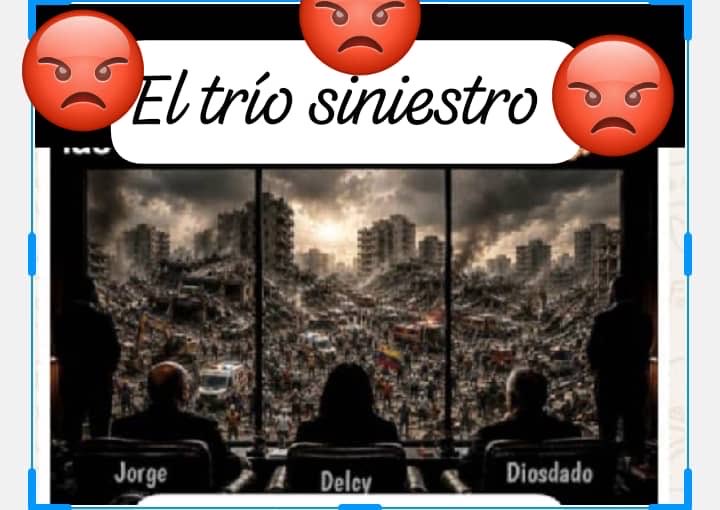 pollierlarez's tweet photo. @jorgerpsuv El trío siniestro. Perverso. Satanico. Psicopatas. Ya tienen fecha para preparar sus maletas, porque se van por las buenas o por las malas. https://t.co/p9UpoJbMIQ