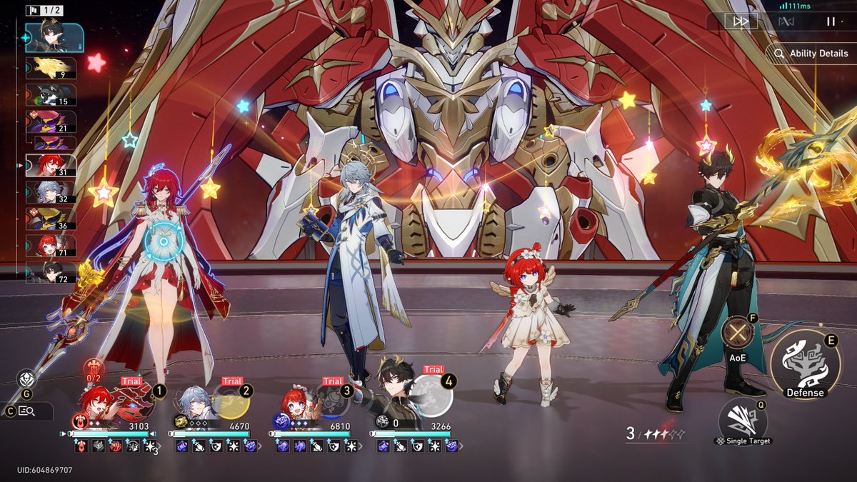 StarRailVerse1's tweet photo. Version 4.4 Trial Teams (Phase 1)

Himeko Nova / Sunday / Tribbie / DHPT
Evernight / Castorice / RMC / Hyacine
DHPT / Ashveil / Sunday / Tribbie
Sparxie / Yao Guang / Sparkle / DHPT

#HonkaiStarRail https://t.co/lcFwc8hbD2