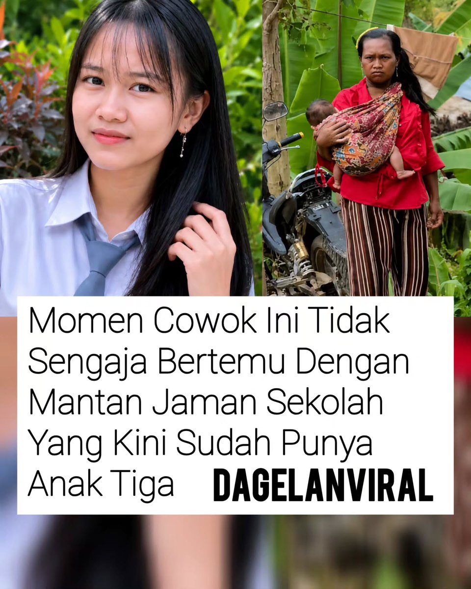 Naandaa27's tweet photo. Momen seorang cowok tidak sengaja bertemu dengan mantannya jaman sekolah yg skrg sudah punya 3 anak 😁

Pagii yuk Sarapan 🍮🍰🥧 https://t.co/t2n94iXd2j