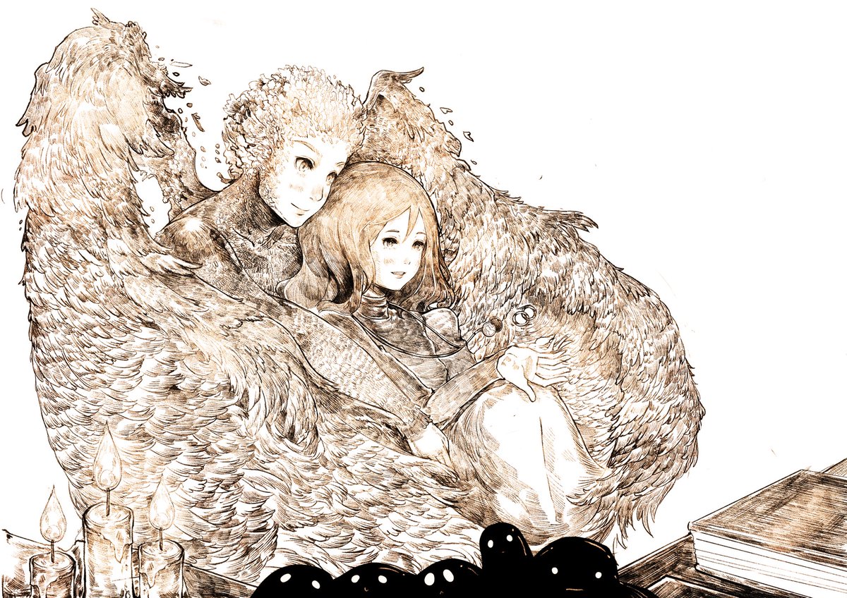 SaintrapA's tweet photo. heres another one! detailed the characters as much as possible! 
trying to finish everything too that ive missed out on! #anime #ghibli #art #procreate https://t.co/IQ6YDoVurz