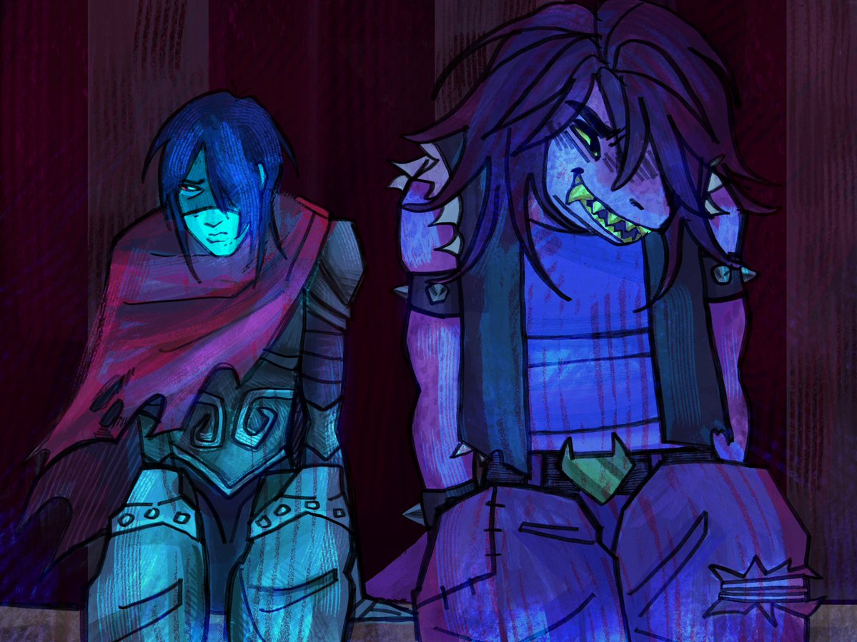 st4rgirlllldraw's tweet photo. Chat mama is hashtag tired and mama is me… big things are coming….sneak-peak… #krusie #deltarune https://t.co/65EkwUCOnZ