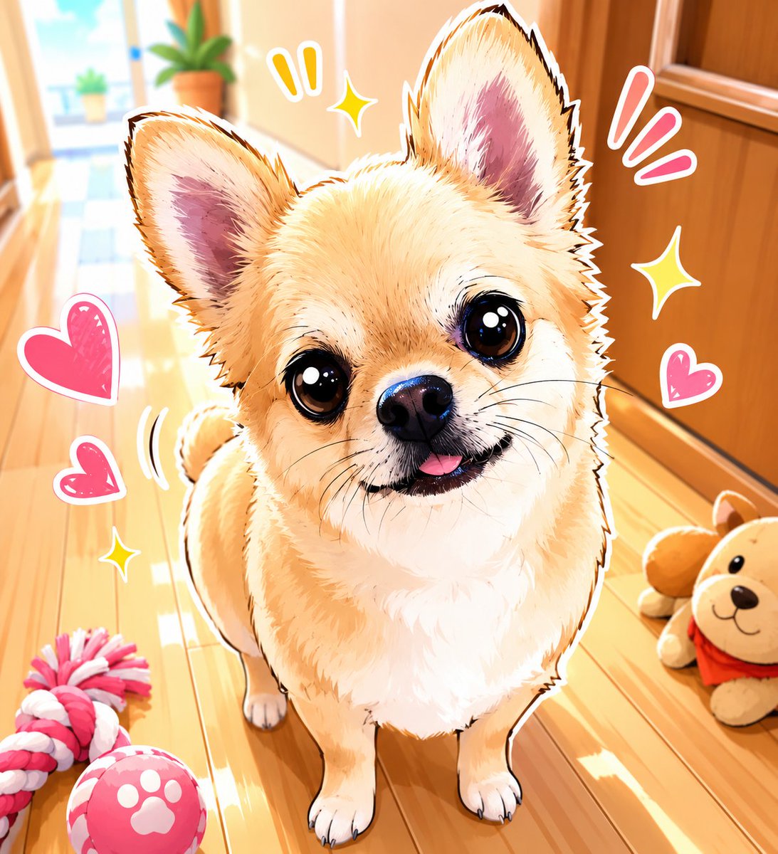 chabuchabuumako's tweet photo. 遅ればせながらやってみたら可愛かったので送ってやったら「可愛いからプリントしようよ！」だって🤭まあ可愛いけどね🤭🤭🤭 https://t.co/iQR7wdMgrw