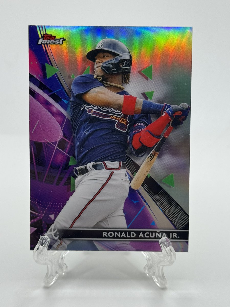 CoachsCardsOK's tweet photo. 2021 Topps Finest Ronald Acuna Refractor 
$5 bmwt https://t.co/79G09rhvW1
