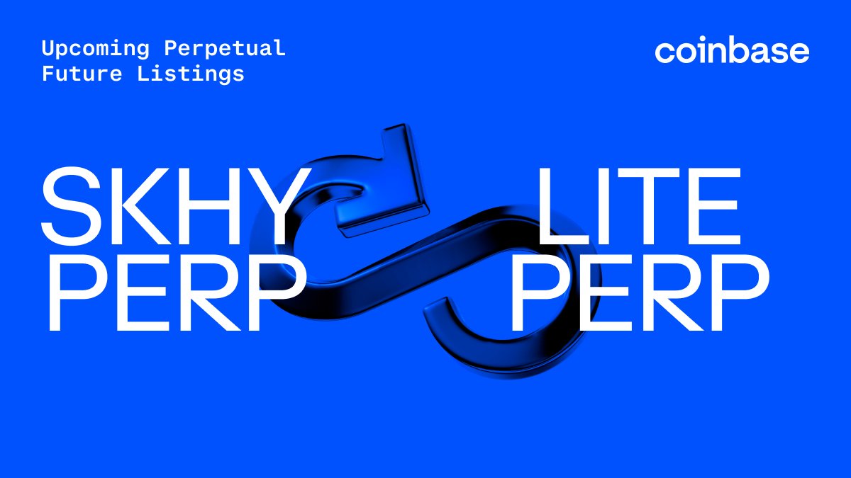 CoinbaseMarkets's tweet photo. We will add support for SK Hynix (SKHY) and Lumentum (LITE) perpetual futures on Coinbase. The opening of our SKHY-PERP and LITE-PERP stock perpetual markets will begin on or after 9:00am UTC on 15 July 2026. https://t.co/7H1H1DNAgw