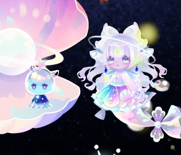 🧜‍♀️人魚ちゃん 可愛い方の人魚ちゃんに専用の服作ったよ