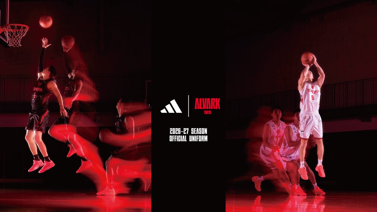 RT @ALVARK_TOKYO: ⚫ 2026-27シーズン ユニフォームデザイン決定 🔴 B