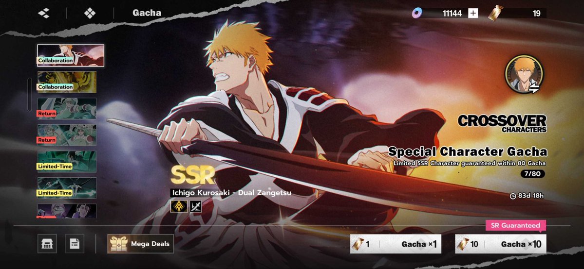 BleachGameNews's tweet photo. Ichigo's Banner lasts for 83 DAYS!! They've now confirmed that there will be 4 TYBW banners and show the start date for each. 

#BLEACH #BleachSoulResonance https://t.co/cfH3z91JiZ