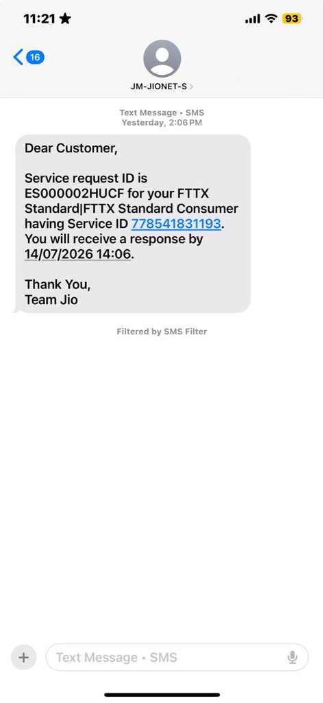 TrueMadlyDeeply's tweet photo. @reliancejio @JioCare no internet since 6days daily i am giving complaint no one is visiting pathetic i am from Hyderabad do the needful and repair it at the earliest https://t.co/kwV8VCIiaX