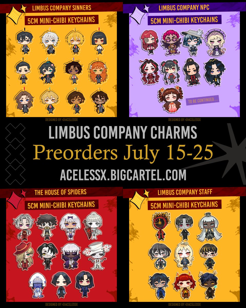 acelessx's tweet photo. Store is open!!!
Charm preorder period is July 15-25, the rest is limited quantity !
#limbuscompany
https://t.co/n2qnbybgyd https://t.co/s9TmPJLUg1