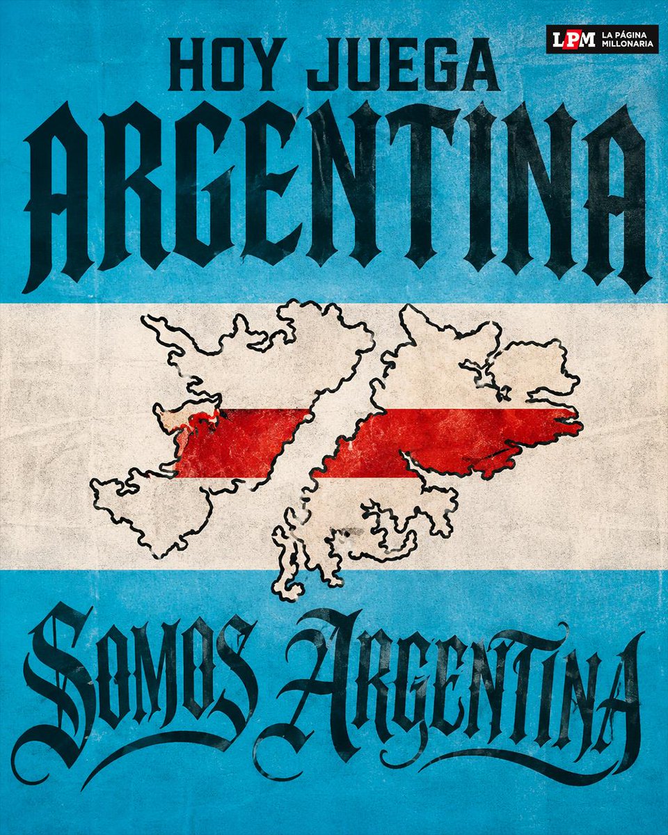 RiverLPM's tweet photo. 𝗛𝗢𝗬 𝗝𝗨𝗘𝗚𝗔 𝗔𝗥𝗚𝗘𝗡𝗧𝗜𝗡𝗔 🇦🇷

🆚 Inglaterra
⏱️ 16:00
🏟️ Mercedes-Benz Stadium https://t.co/ViDDb5j0ov
