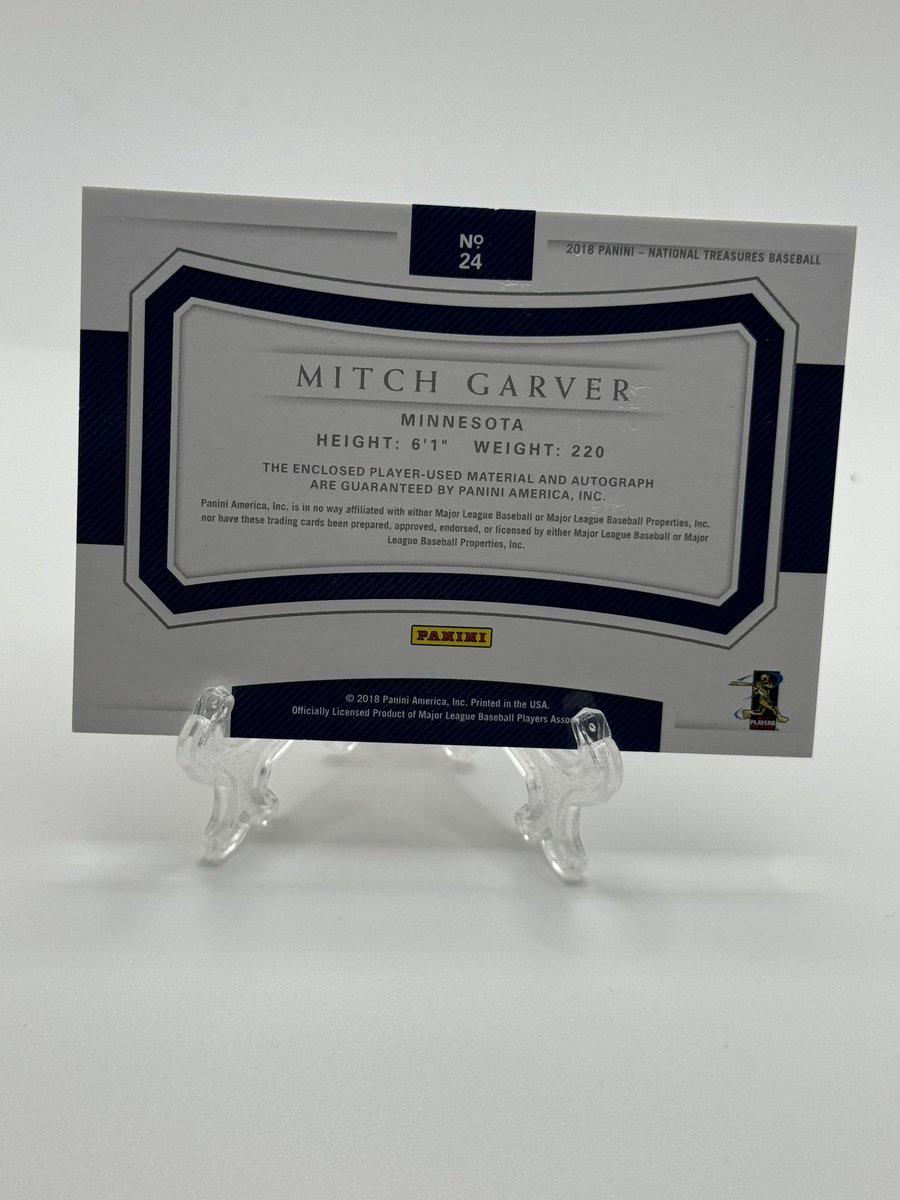 CoachsCardsOK's tweet photo. 2018 National Treasures Mitch Garver RPA /49
$15 bmwt https://t.co/nWEiebZk3X