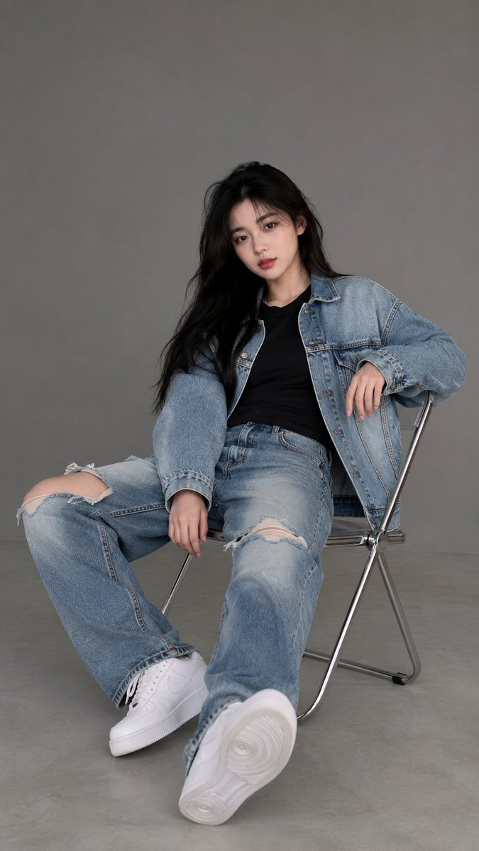 Realistic Studio Fashion Portrait