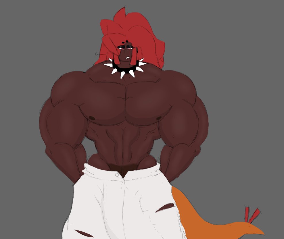 doomcurse3's tweet photo. Unlike other mons Rocco is kinda unimpressed with mega evolving, when he mega evolves nothing really changes for him.

He likes the new fit but meh.. https://t.co/JvQBSFalRx