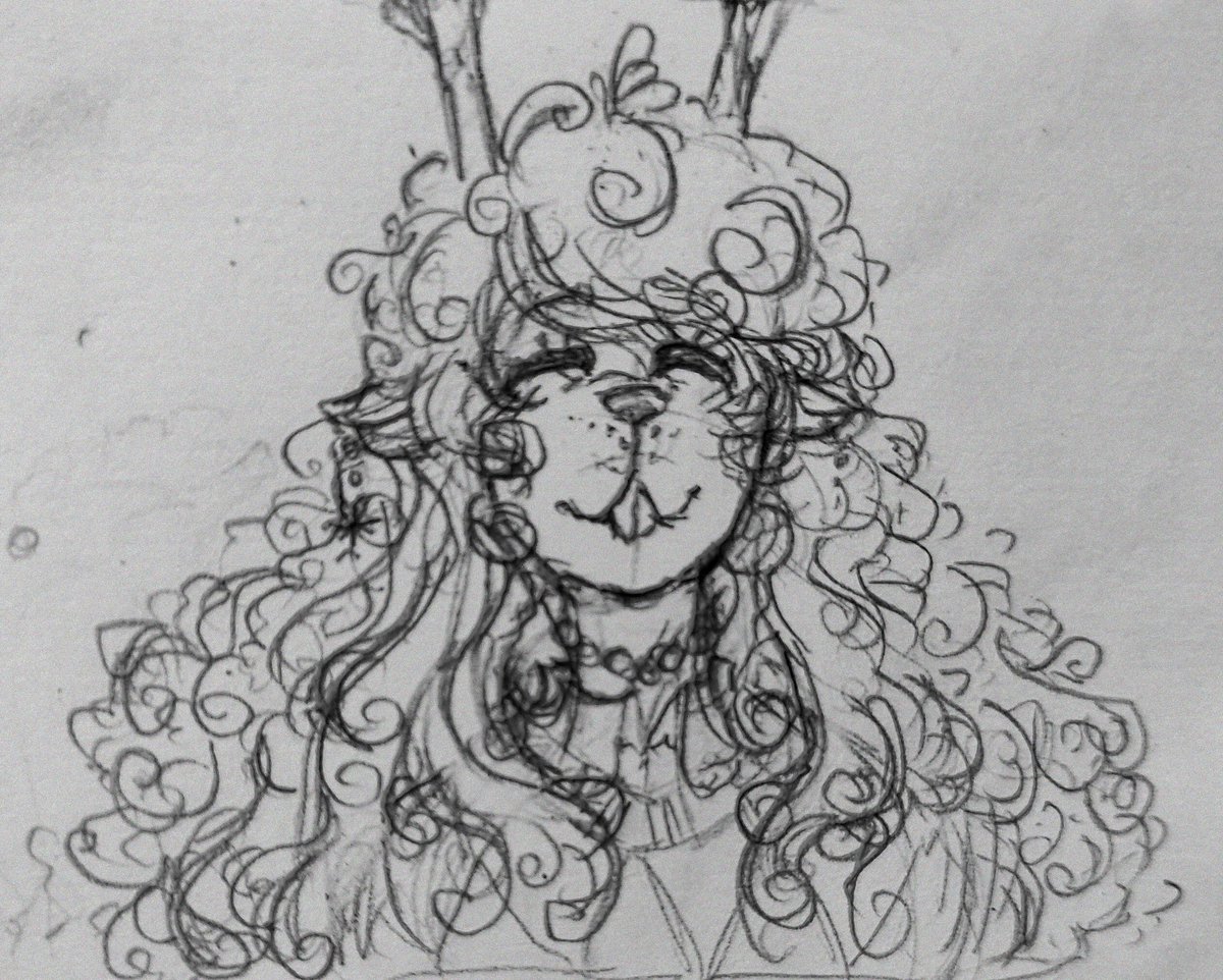 FORGOTTEN_ENBY_'s tweet photo. [NOELLE_TRADITIONAL_DRAWING] #deltarune #noelleholiday https://t.co/aLqmb95Bq5