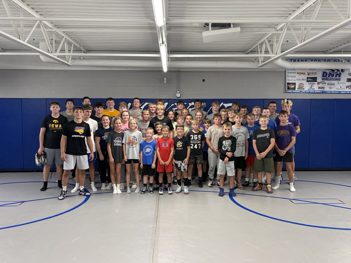 tnorton5254's tweet photo. Night 2 of DNH wrestling camp featuring Jace Hedeman of @uniwrestling kids had a blast and got better tonight!! #rollblue https://t.co/C11Dibl8hG