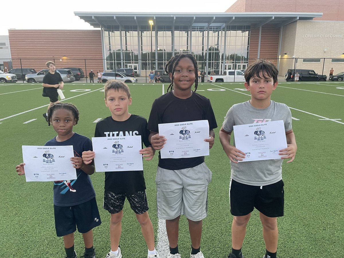 alleneaglesfb's tweet photo. 🦅EAGLE ELITE SPOTLIGHT🦅

Day 2 - The atmosphere out here is borderline game week vibes! High energy &amp; game prep ready reps! 

Congratulations to the following Eagles for earning awards! 🅰️🆙🦅

🔗 https://t.co/7PcfsNt3H2

#BTB | #RecruitTheA | @usnikefootball https://t.co/zva54gWUL3