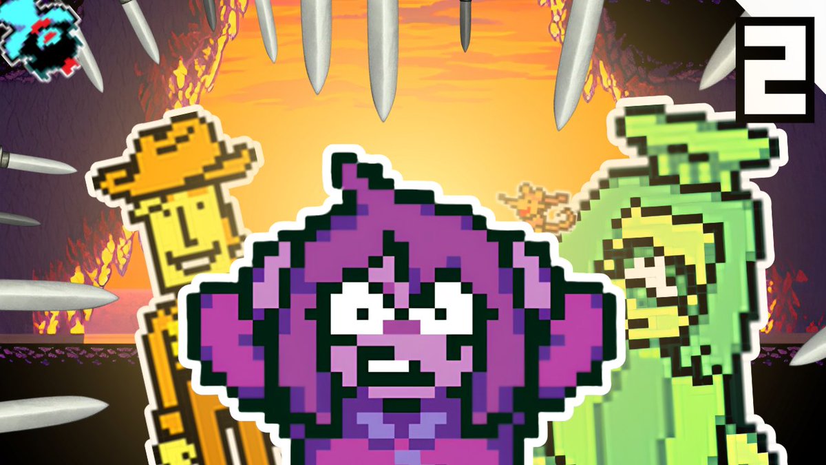 BitCrushYT's tweet photo. #deltarunechapter5 EP2 is up now! Watch as King "expertly" dodges everything thrown at him, from knives &amp; books to flames &amp; rats!

Watch here: https://t.co/vmFrNxukjv https://t.co/mj3Y0KSH5u