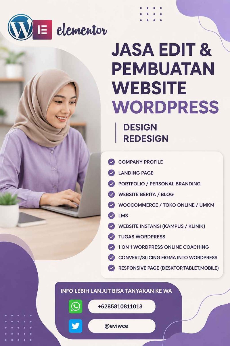 Joki Wordpress Elementor tweet media