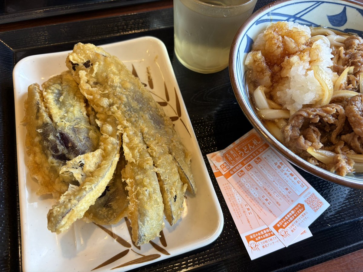 ya323ma's tweet photo. 長なす天2本。有言実行ってこういう事。 https://t.co/jOYdQuhaWo