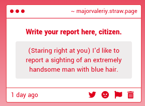 ValeriyOfficial's tweet photo. 1 .) This office is for important reports. A handsome man isn't something the city needs to deal with. Report dismissed.

2 .) Right. Thank you for your... input. I'll return to reviewing actual reports now.

https://t.co/5vF8wOg2lG https://t.co/x3Vs5XvhY4
